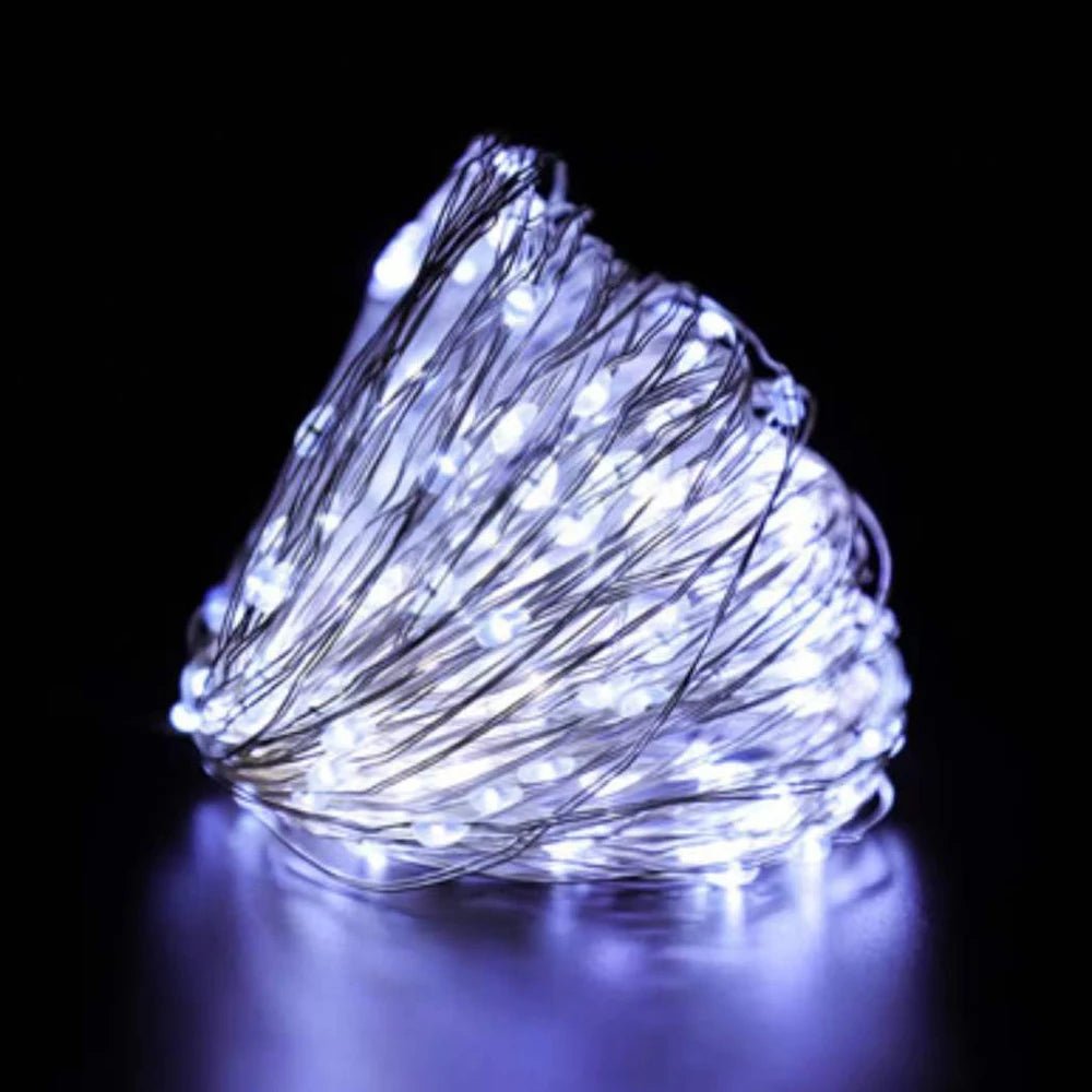 Outdoor LED Fairy Light String para o Natal, fio de cobre impermeável, decoração da guirlanda, casamento - Kasa & Pet