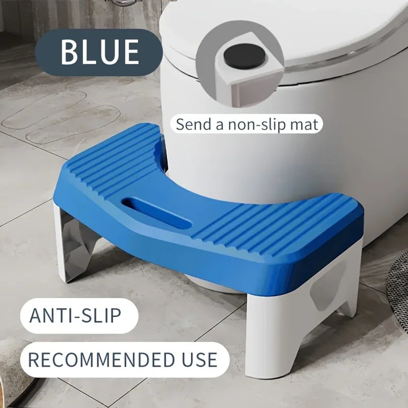 1Pç Banquinho de Apoio para Vaso Sanitário, Banquinho Confortável para Banheiro para Adultos, Crianças e Gestantes, Auxiliar de Agachamento, Antiderrapante e Espesso
