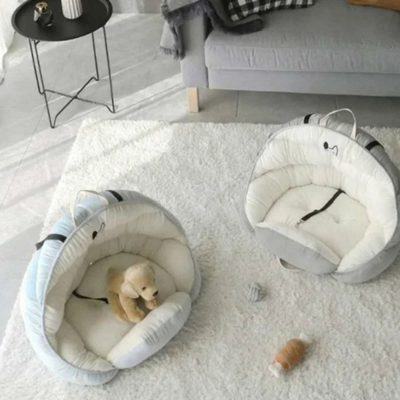 Assentos de carro para cães de viagem, céu estrelado azul, para cães pequenos e médios, capa de cama para transportar animais de estimação, produtos confortáveis e quentes para animais de estimação