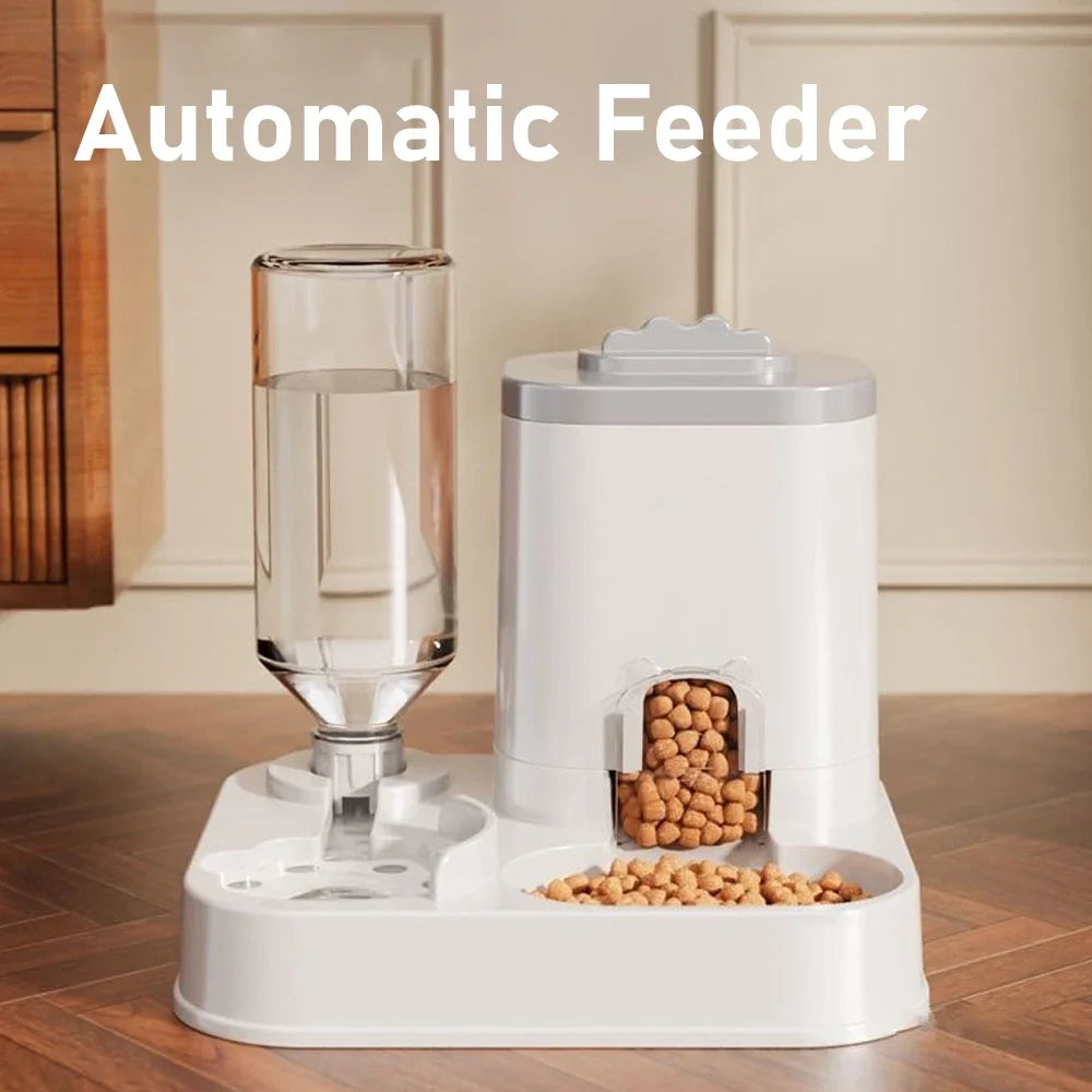 Alimentadores e dispensadores de água automáticos para animais de estimação de grande capacidade, adequados para cães e gatos