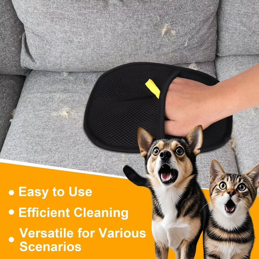 Luva Removedora de Pelos de Animais de Estimação, Luva de Escovação para Cães, Gatos e Coelhos com Pelos Longos/Curtos/Encaracolados