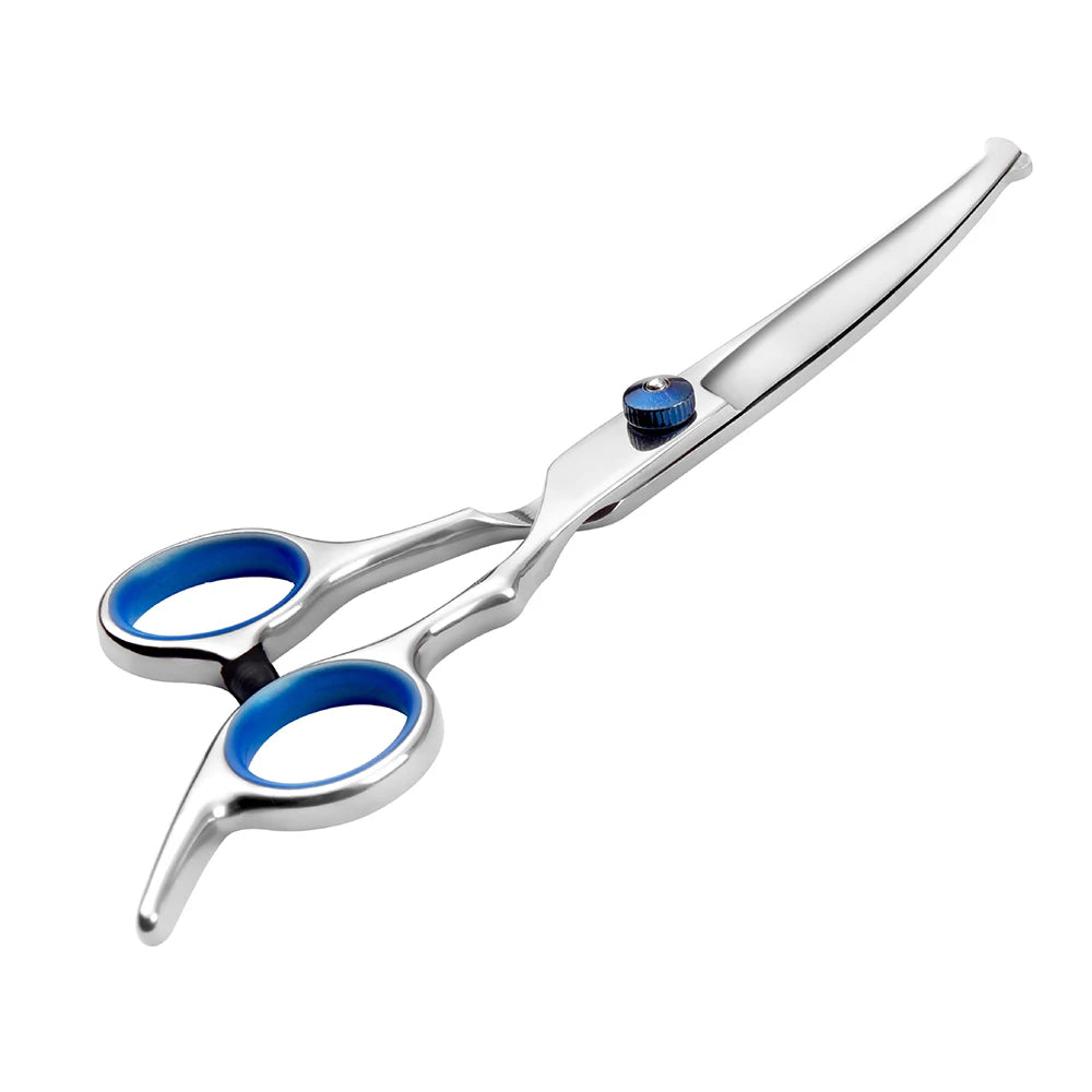 Tesoura do cabelo do cão de pelúcia, Pet Clean Grooming Tools, cabeça redonda segura, 6 ", 1Pc