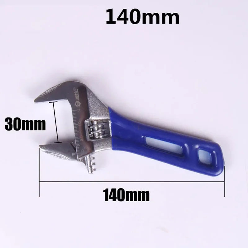 Chave Ajustável de Grande Abertura 4/5/6/8 Polegadas, Chave Multifuncional Doméstica de Cabo Curto para Tubos de Água e Banheiro para Manutenção Kasa & Pet