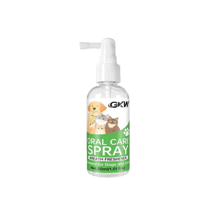 Spray Dental para Animais de Estimação, Não Necessita de Escovação, Limpa os Dentes, Refresca o Hálito, para Gatos e Cães de Todas as Raças, Fórmula Segura, Cuidado Dental Diário