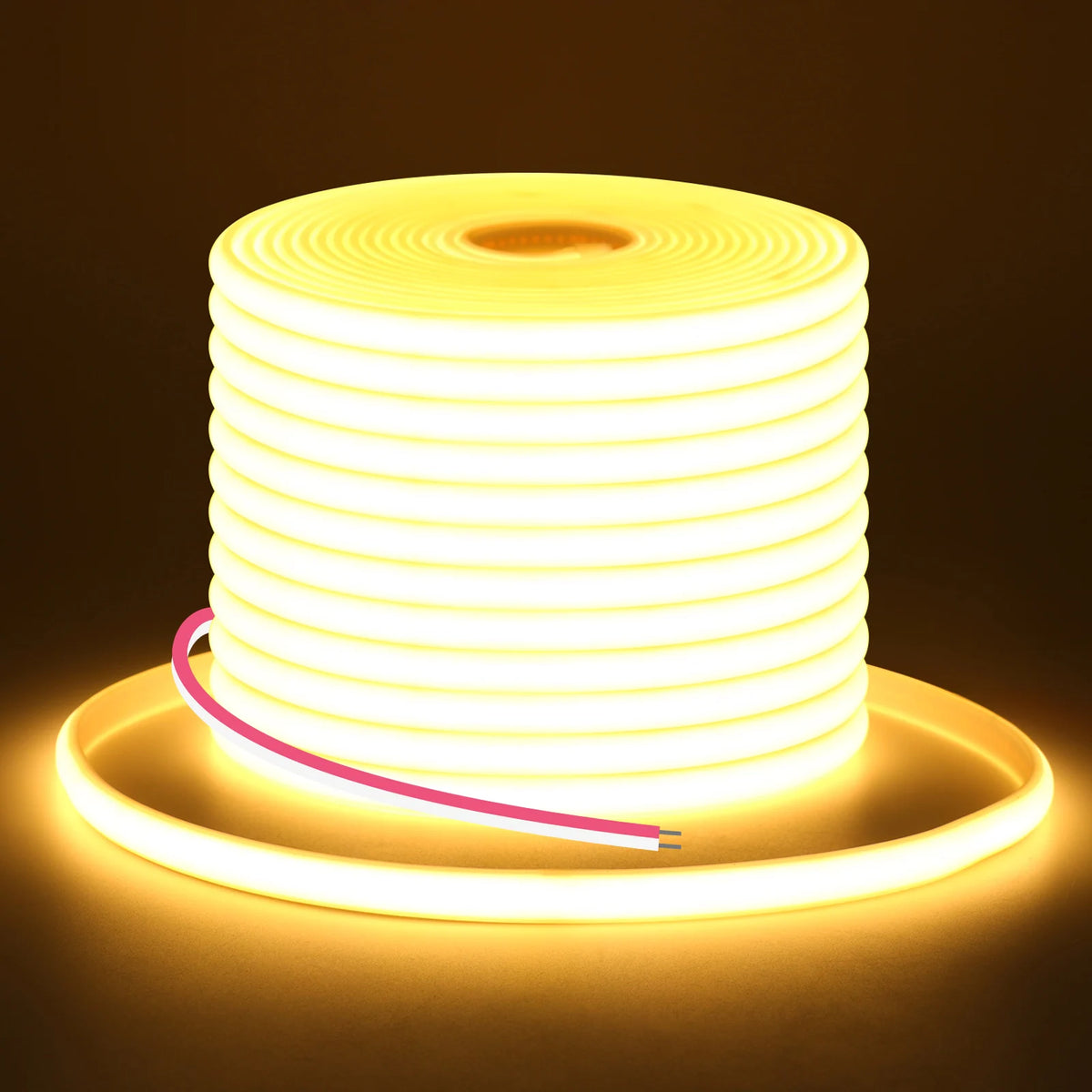 Fita LED COB 12V 24V à Prova d'Água 320 LEDs/m Fita Adesiva Flexível 3000K 4000K 6000K Iluminação de Armário LED Decoração de Ambiente
