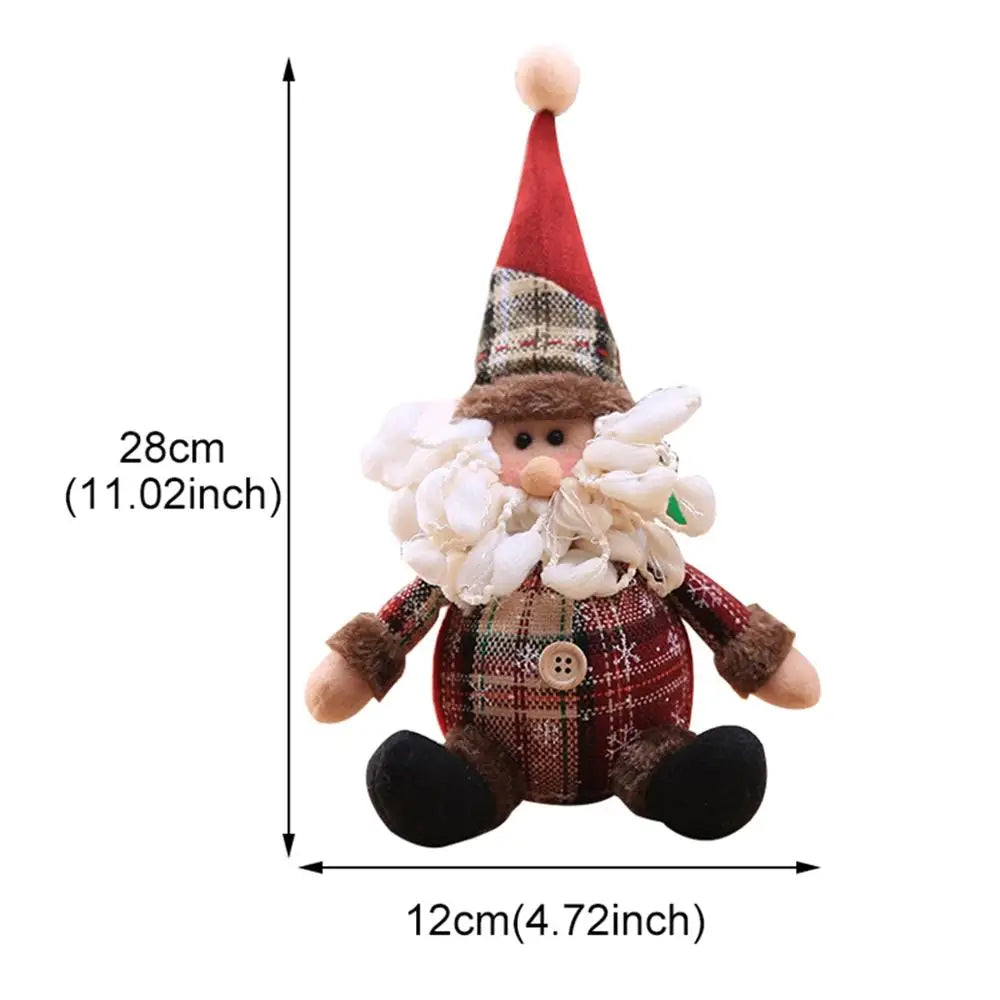 Enfeites de Natal Bonecos Decorações de Feliz Natal para Decoração de Mesa de Casa Presente de Natal 2026 Decoração de Ano Novo 2026 Noel