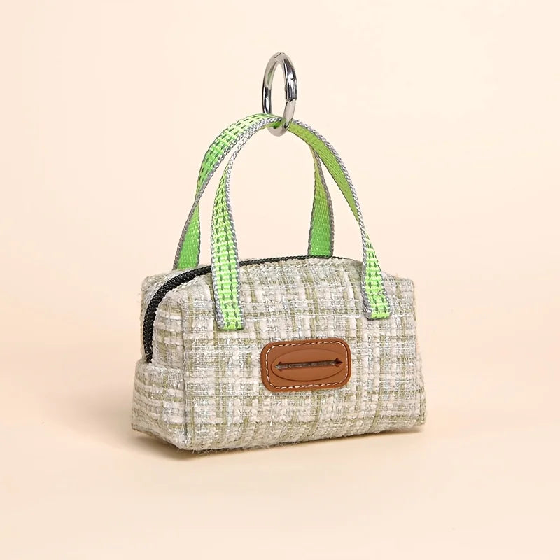 Saco para cocô de animais de estimação, bolsa portátil, um pequeno bolso para petiscos de animais de estimação, uma bolsa para distribuição de recompensas para treinamento de animais de estimação, pequena bolsa de m