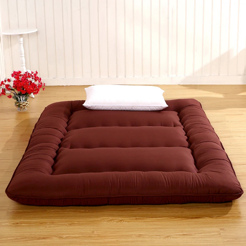 Colchão Tatami Espesso Estilo Japonês, Tapete de Chão Macio, Almofada Dobrável para Descanso em Casa, Acessório para Quarto