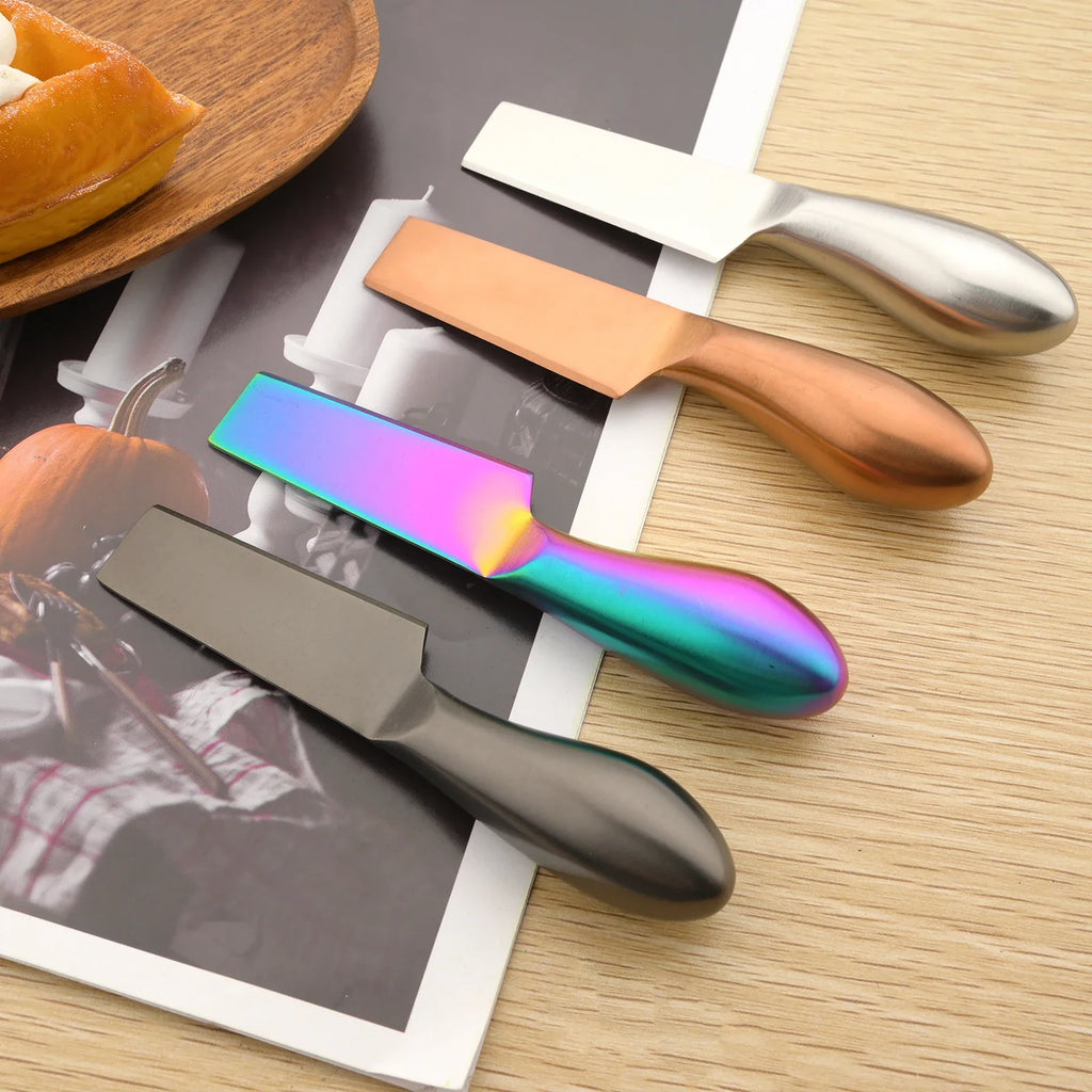 Conjunto de Utensílios para Cortar Manteiga com 6 Peças, Espalhadores de Queijo e Geléia, Cortador de Creme, Faca Multifuncional para Manteiga e Pão, Gadget de Cozinha