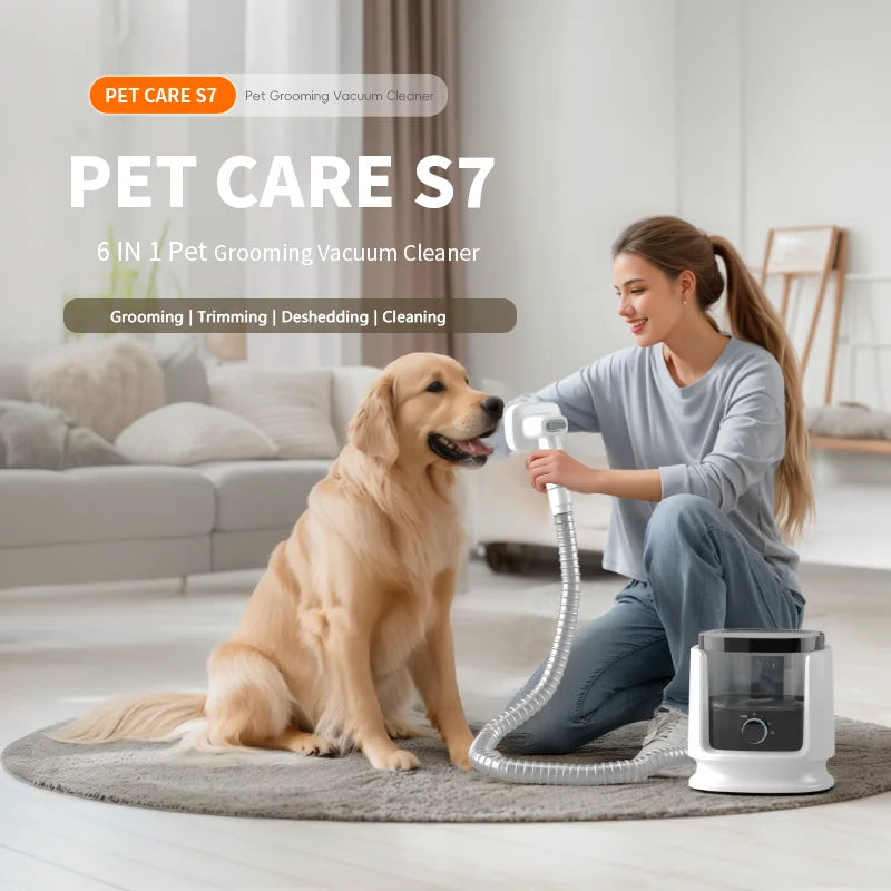Aspirador de Pêlos de Animais, Conjunto de Aspirador de Mão Multifuncional Moderno em Plástico, Adequado para Gatos e Cães