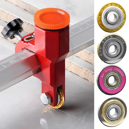 Manual da roda do cortador da telha do carboneto da liga com porca de bloqueio do parafuso cortador da telha cerâmica 22mm lâmina manual da máquina de corte da telha