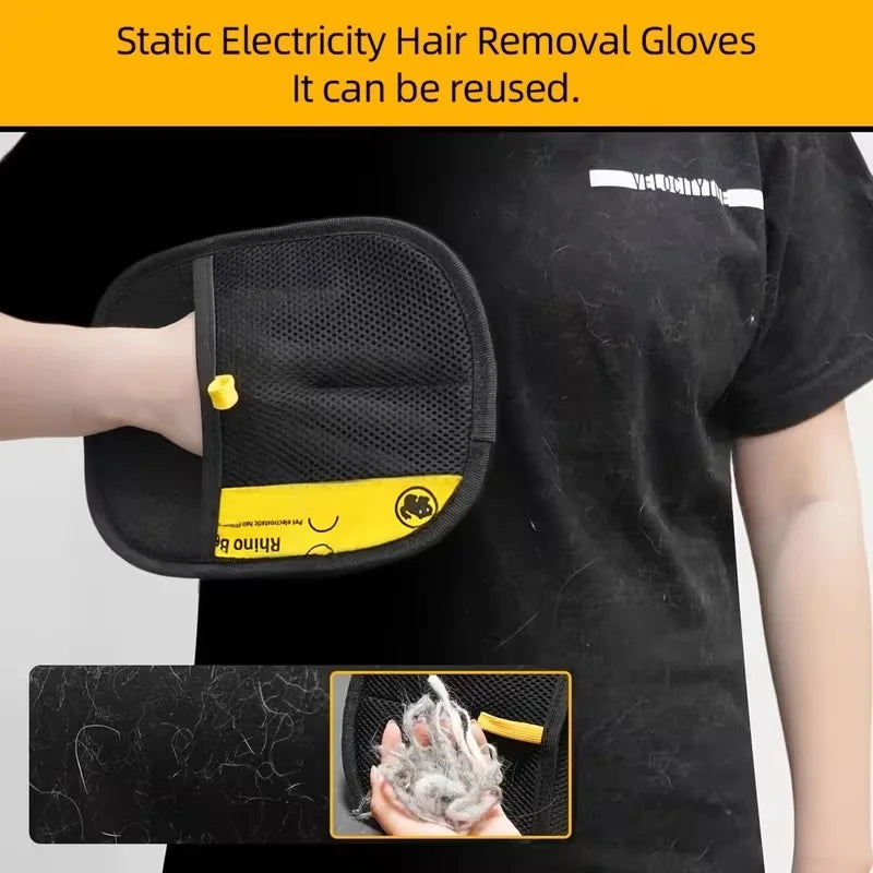Luvas para Remoção de Pelos de Animais, Ideais para Limpar Áreas de Difícil Acesso em Roupas, Sofás, Cobertores e Camas de Gatos e Cães