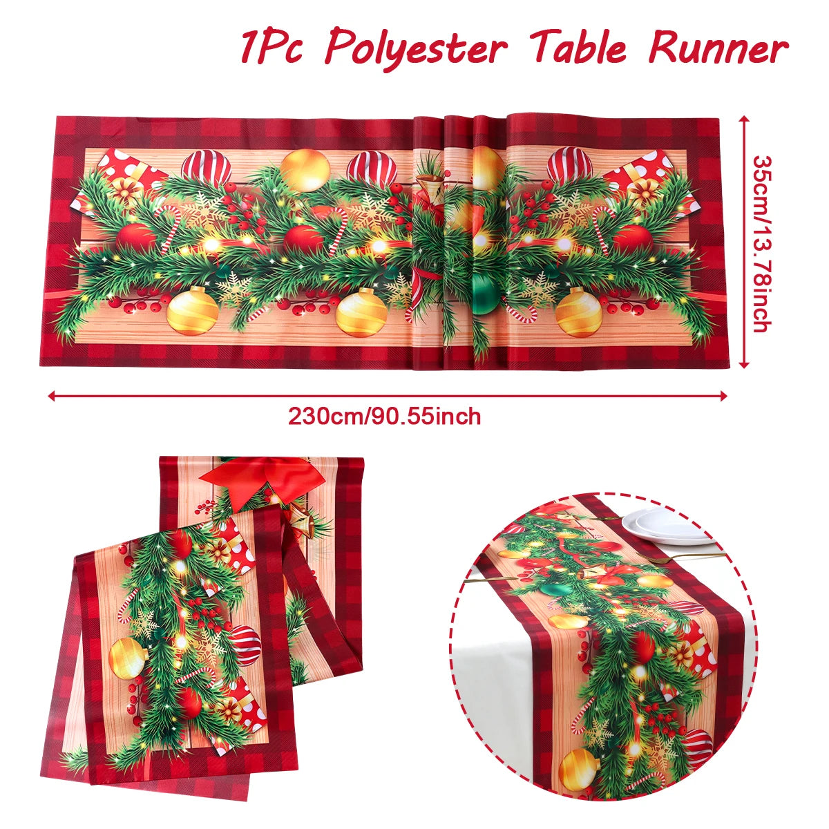 Natal papai noel corredor de mesa navidad natal noel árvore boneco de neve bandeira de mesa feliz natal decoração para casa 2025 ano novo 2026