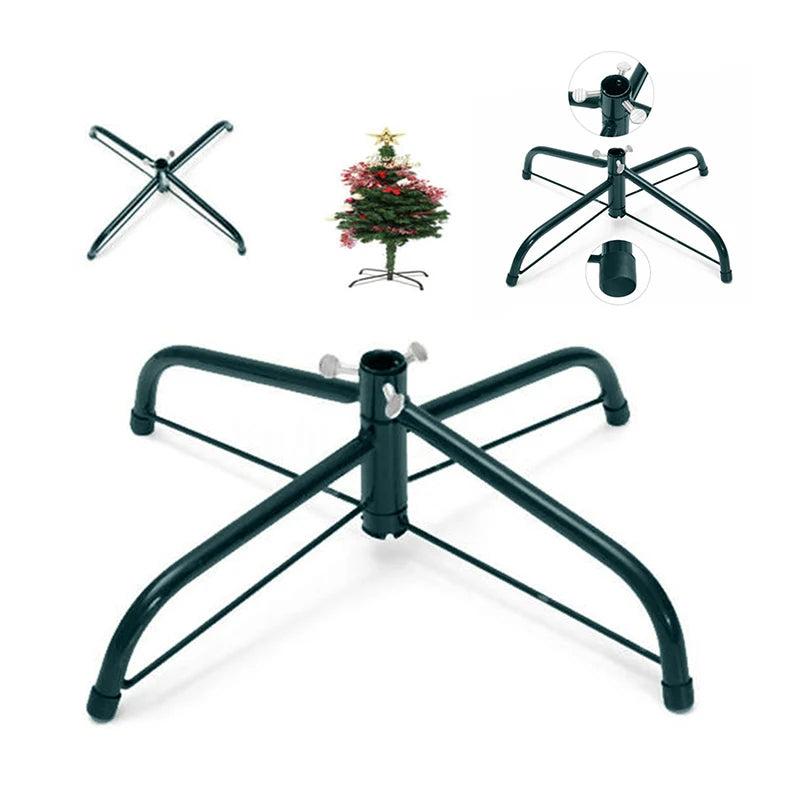Árvore de natal suporte base artificial suporte de metal rotativo suporte de ferro suportes árvores ao vivo rack fundido guarda-chuva dever