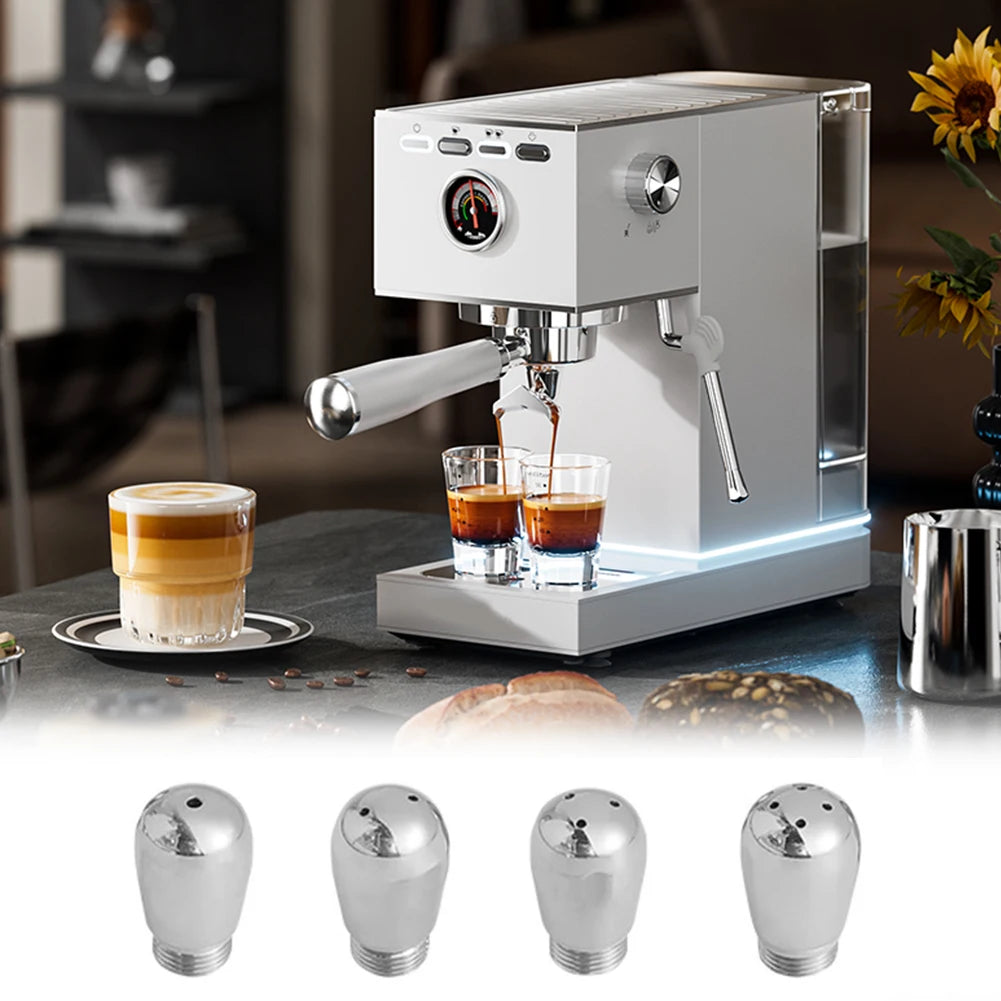Bico de tubo de vapor para espuma de leite, máquina de café, bico de 1/2/3/4 furos, bico de aço inoxidável 304 para gemilai