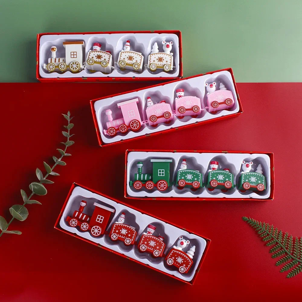 Trem de natal feliz natal decorações para casa cristmas ornamento natal navidad noel presentes feliz ano novo 2025 presentes