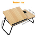 Mesa dobrável portátil para computador, mesa dobrável com ajuste de altura de 5 níveis para sofá e cama, dormitório, mesa de estudo em casa