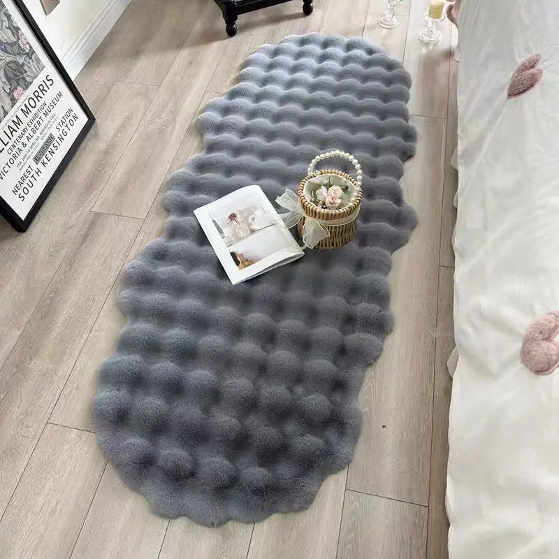 Novo Tapete Estilo Creme para Sala de Estar e Quarto, Tapete de Pelúcia Espesso e Densificado, Manta para Janela Saliente, Sofá, Cama e Cabeceira