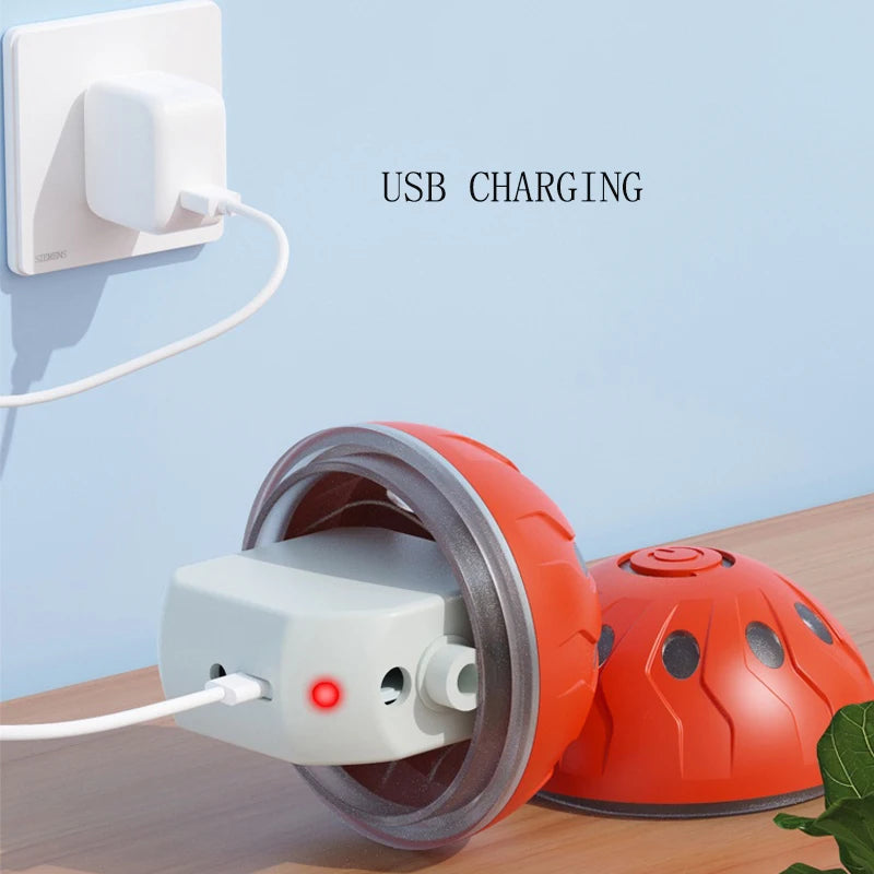 Bola de brinquedo para animais de estimação, bola elétrica para cães, brinquedo interativo recarregável por USB, bom companheiro para cães
