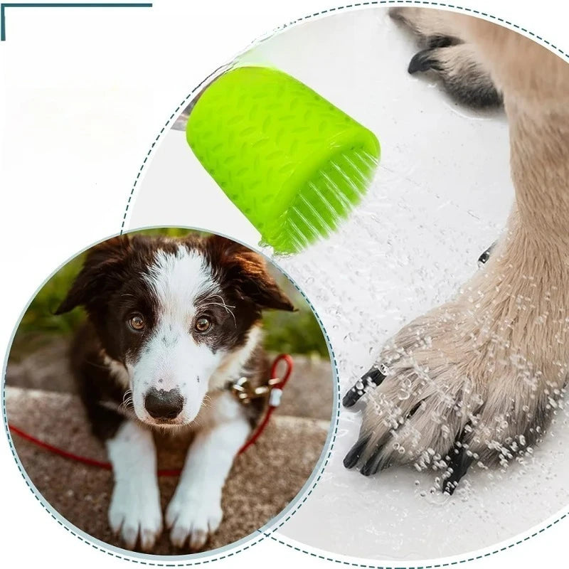Chuveiro Portátil para Animais de Estimação - Pulverizador de Silicone Ajustável para Cães e Gatos, Fluxo de Água Suave para Animais de Estimação em Ambientes Internos e Externos