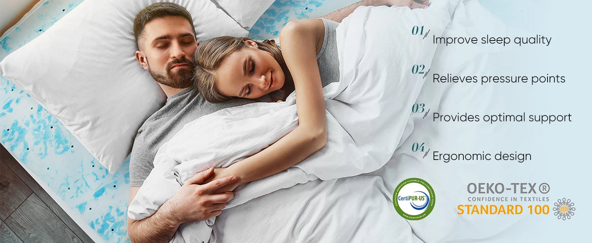 JHK 2-3 Polegada colchão de espuma de memória em gel topper colchão de resfriamento de tamanho completo macio e respirável cama topper móveis de quarto escolar