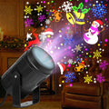Luz do projetor de natal 16 padrão projeção lâmpada de fadas ao ar livre/interno lâmpada noturna de projeção de férias para casa decoração de festa de natal
