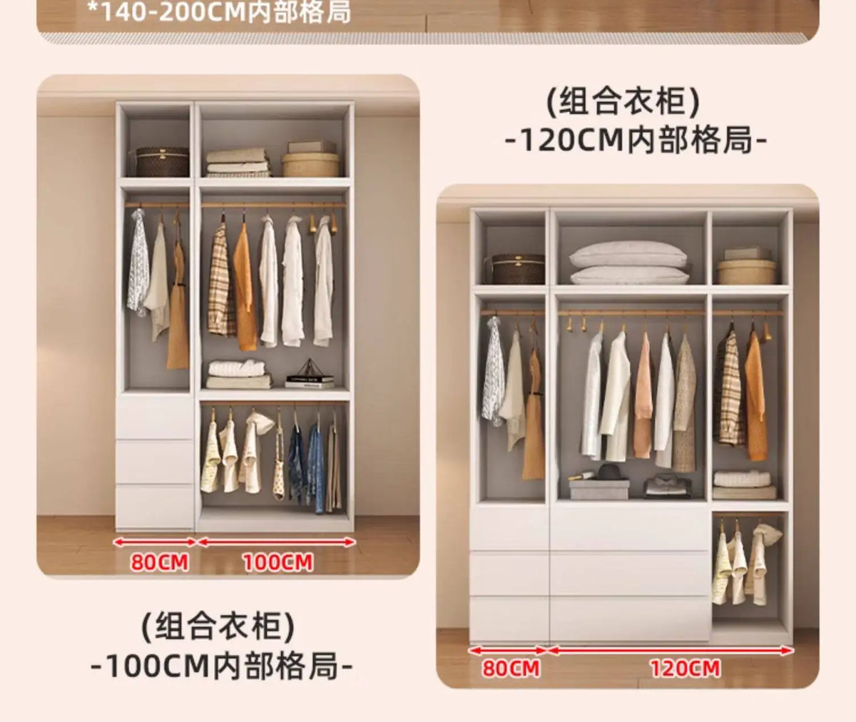 Guarda-roupa Armário com Gavetas e Prateleiras para Organização Doméstica, Armário de Canto Solteiro para Sala de Estar
