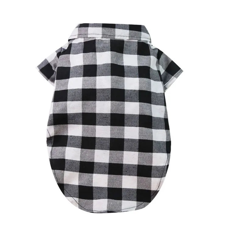 Cão de estimação roupas xadrez camisa terno gravata vestido primavera verão filhote de cachorro casaco teddy bear pomeranian colete pequeno-médio cão gato animal de estimação traje