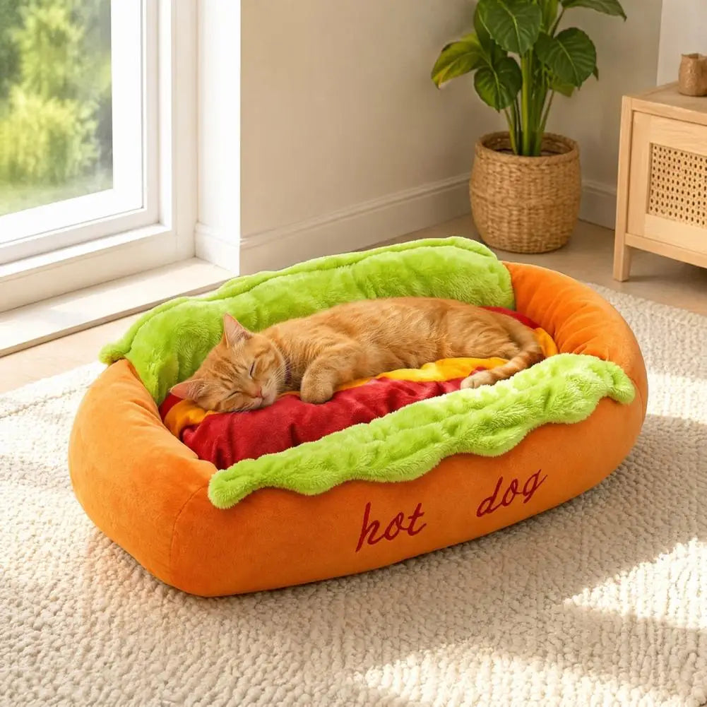 Cama para Animais de Estimação, Cama Confortável em Formato de Cachorro, Tapete para Canil, Fibra Macia, Quente, Removível, Lavável, Impermeável para Cães e Gatos