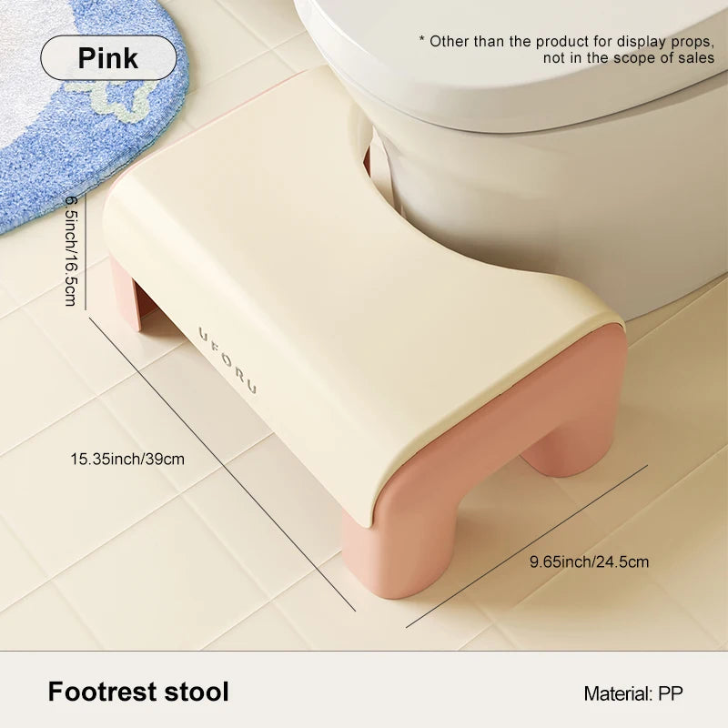 Banqueta para vaso sanitário UFORU, apoio para os pés doméstico, espessada, resistente e antiderrapante, ferramenta para agachamento de adultos.
