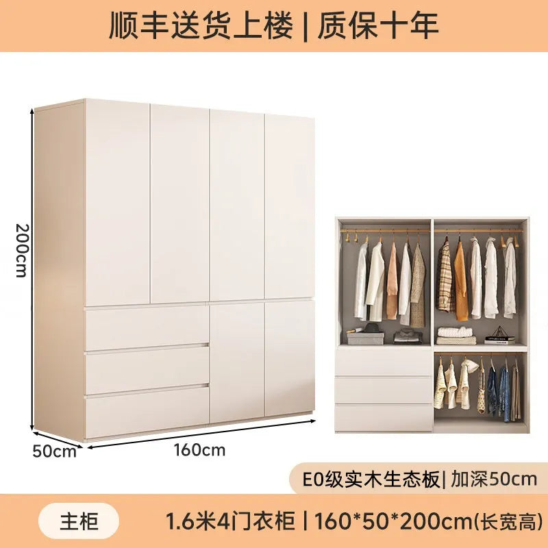 Guarda-roupa Armário com Gavetas e Prateleiras para Organização Doméstica, Armário de Canto Solteiro para Sala de Estar Kasa & Pet Store