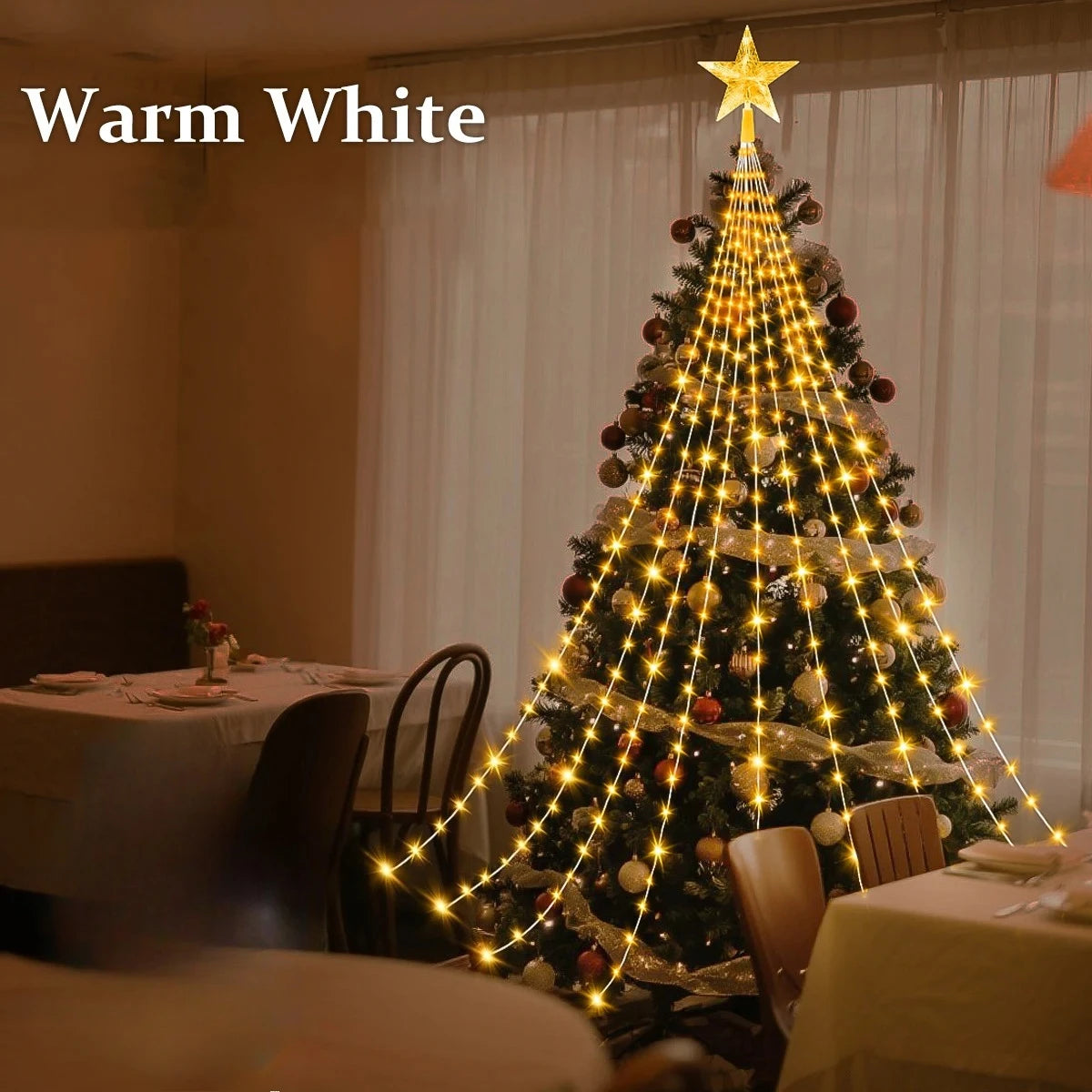 Led ao ar livre decorações da árvore de natal luzes usb 2/3m à prova dwaterproof água luzes da corda de fadas 8 modos quintal interior iluminação festa casamento