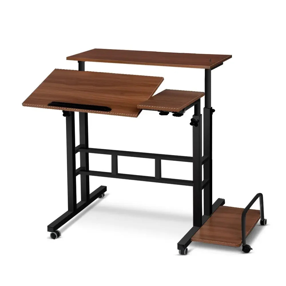 Mesa de computador móvel moderna, mesa de escrita elevatória, mesa de pé dobrável, mesa de cabeceira para quarto, mesa pequena individual, durável.