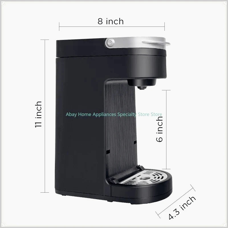 Máquina de café de cápsula K-Cup, cafeteira de goteo individual, máquina de café elétrica portátil para viagem com tomada UE/EUA para casa e hotel