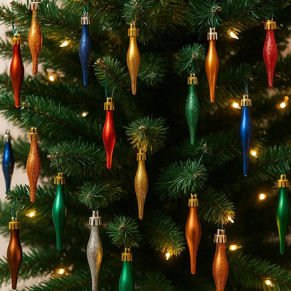 8 pçs 9cm pingentes de bola de natal em forma de doces galvanizado natal pendurado sorvete plástico feliz natal decoração