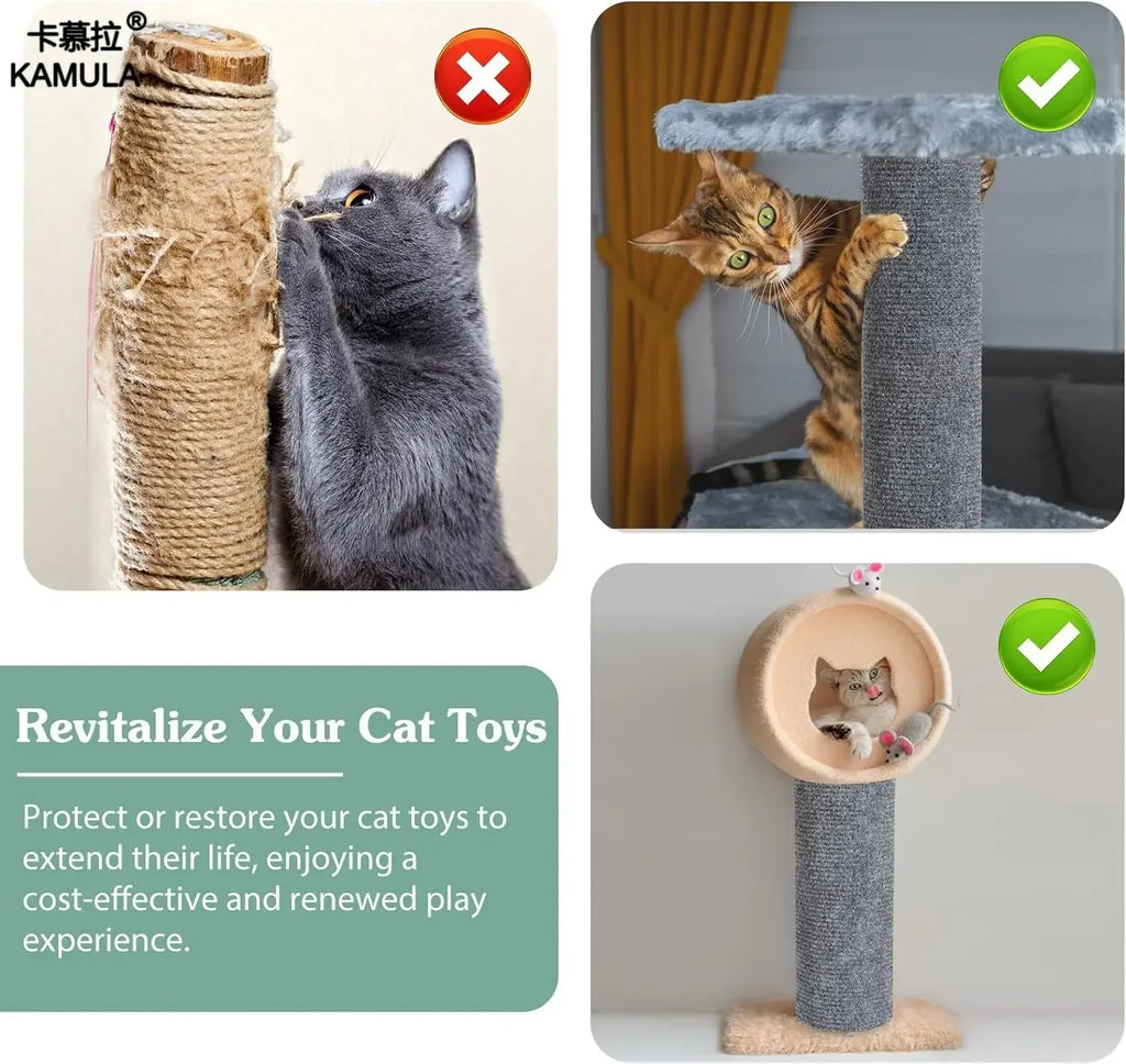 Tapete para arranhar gatos, autoadesivo, aparável, tapete para arranhar gatos, anti-arranhões, proteção de móveis de sofá