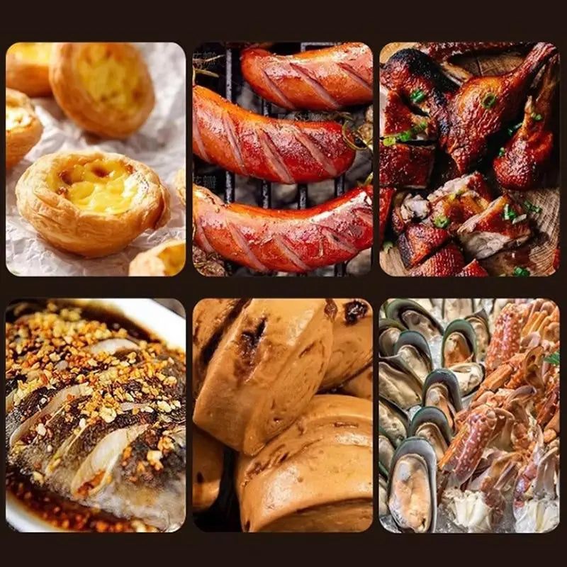 Assadeira Profunda de Aço Inoxidável, Bandeja de Cozimento com Tampa, Panela Resistente ao Calor para Forno, Ideal para Grelhar e Cozinhar Diariamente