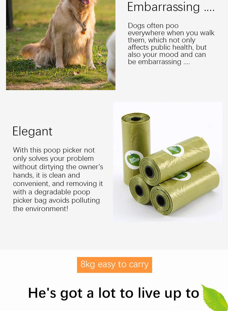 Novo pet cocô selecionador de couro a laser saco lixo escudo colorido transparente alto volume biodegradável dispensador suprimentos para animais estimação