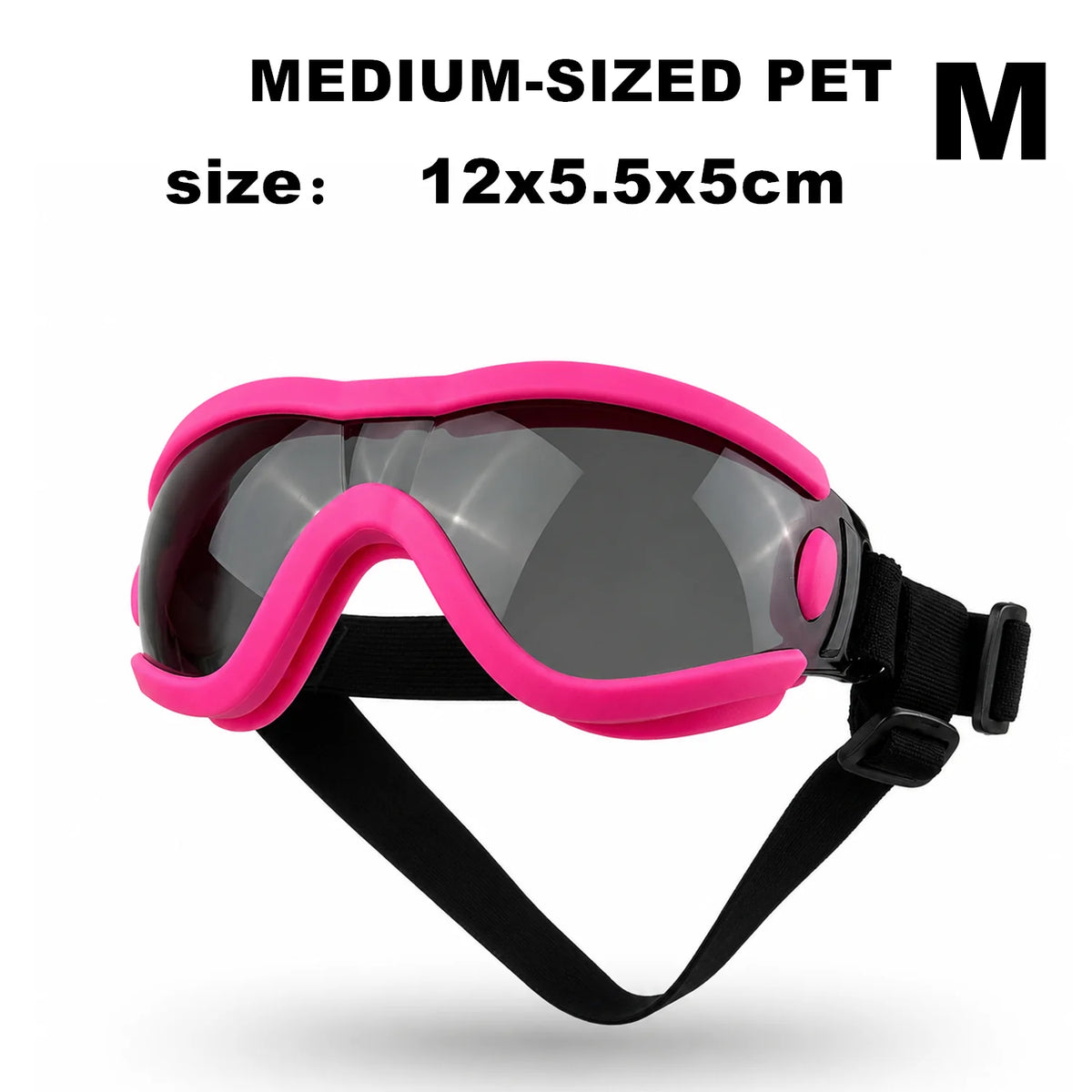 Óculos de Proteção para Cães Pequenos e Médios com Proteção UV e à Prova de Vento, Óculos de Sol para Animais de Estimação com Alça Ajustável