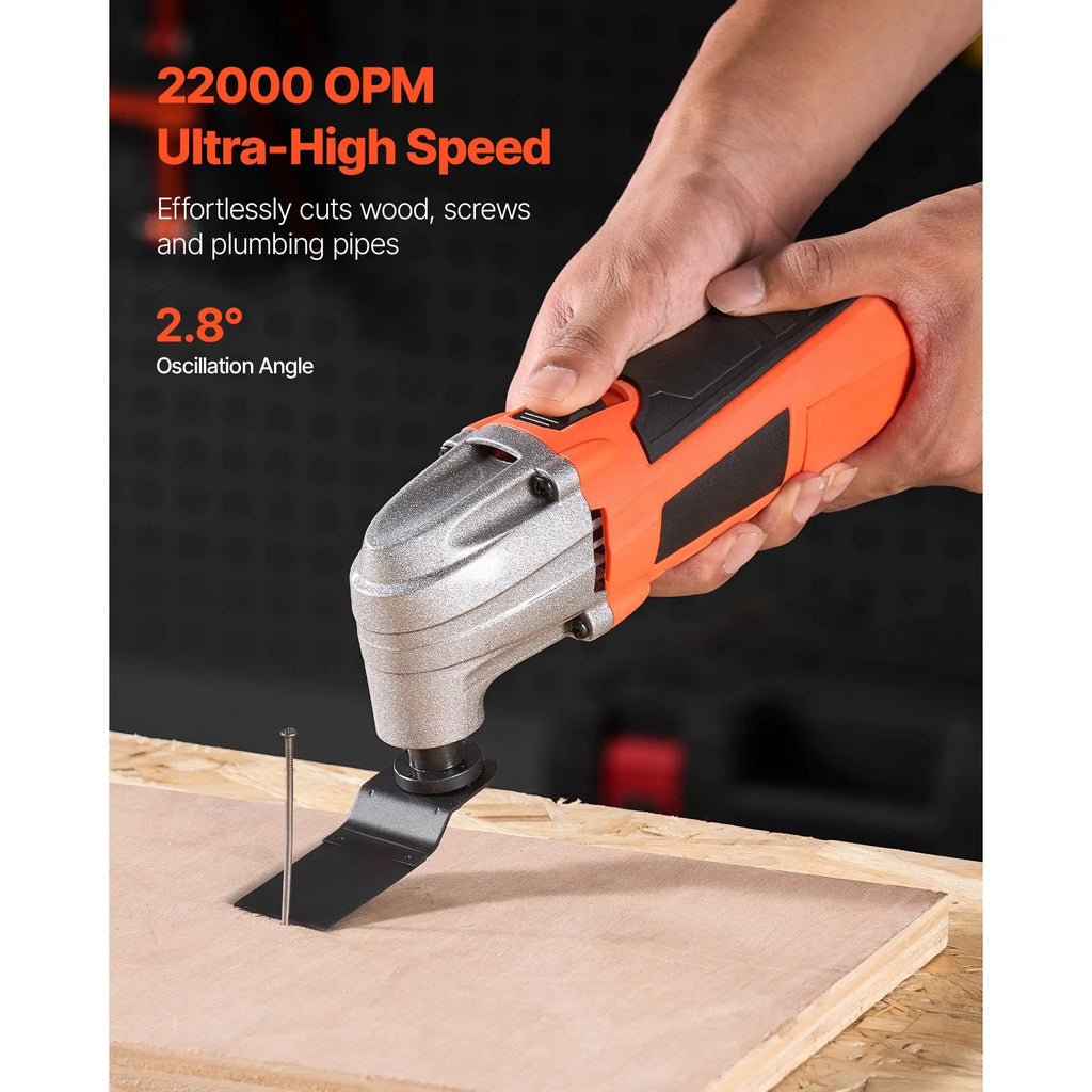 "2.2Amp Electric Oscillating Multi-Tool Kit with 22,000 OPM & 2.8 Oscillation Angle-Corded"