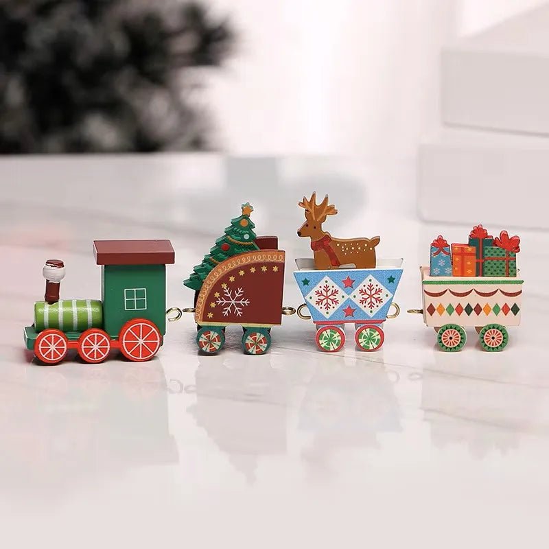 Decorações de Natal: Trem, Enfeites para Árvore de Natal, Decoração para Festas e Casa, Ano Novo 2026, Presente de Natal, Adereços para Vitrine