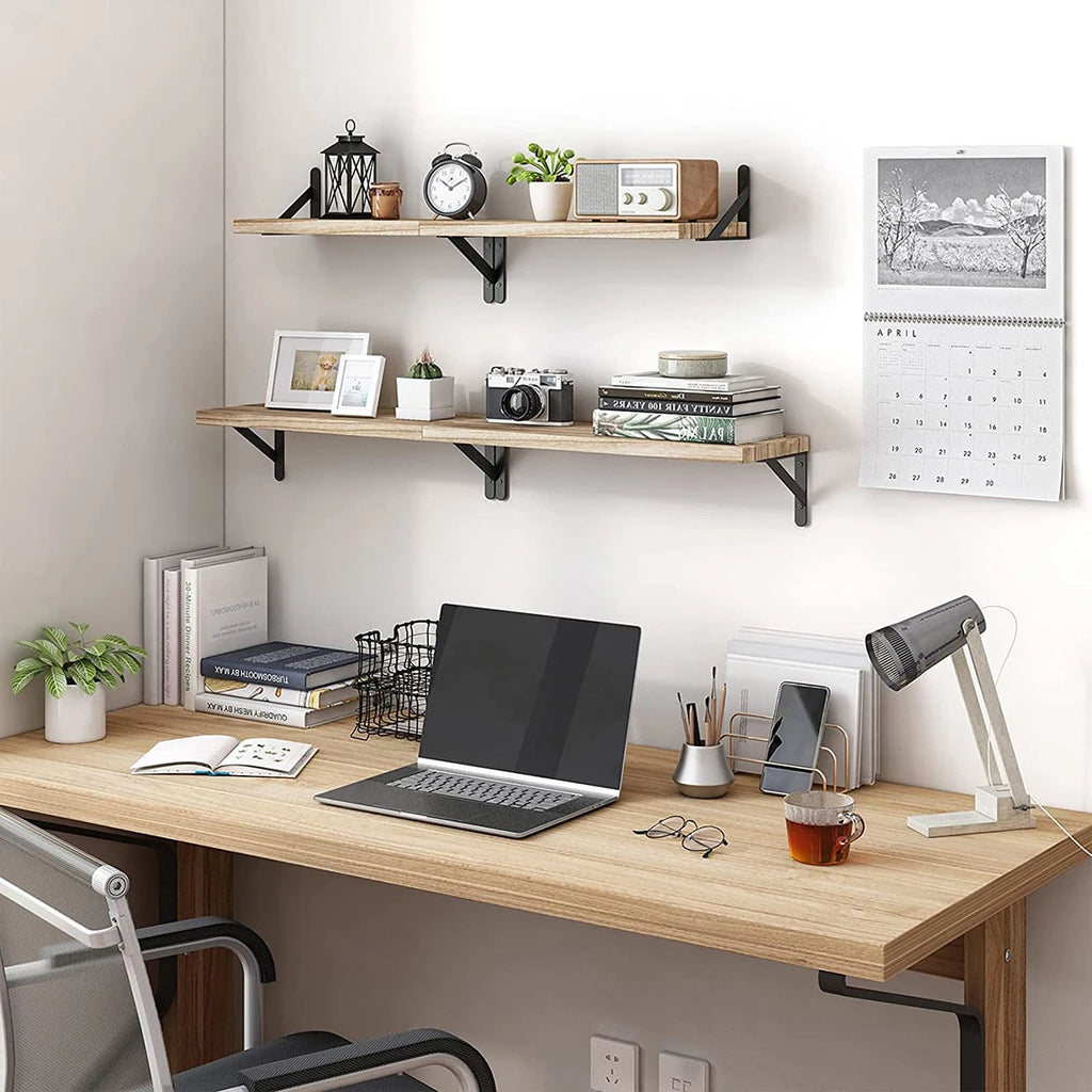 Prateleiras flutuantes para parede, estantes, prateleira de madeira montada na parede para sala de estar, banheiro, quarto, cozinha, decoração de casa