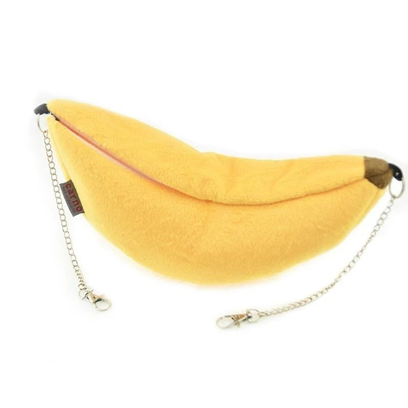 Hamster algodão ninho forma de banana casa rede beliche casa brinquedos gaiola para açúcar planador hamster pequeno animal pássaro suprimentos para animais de estimação