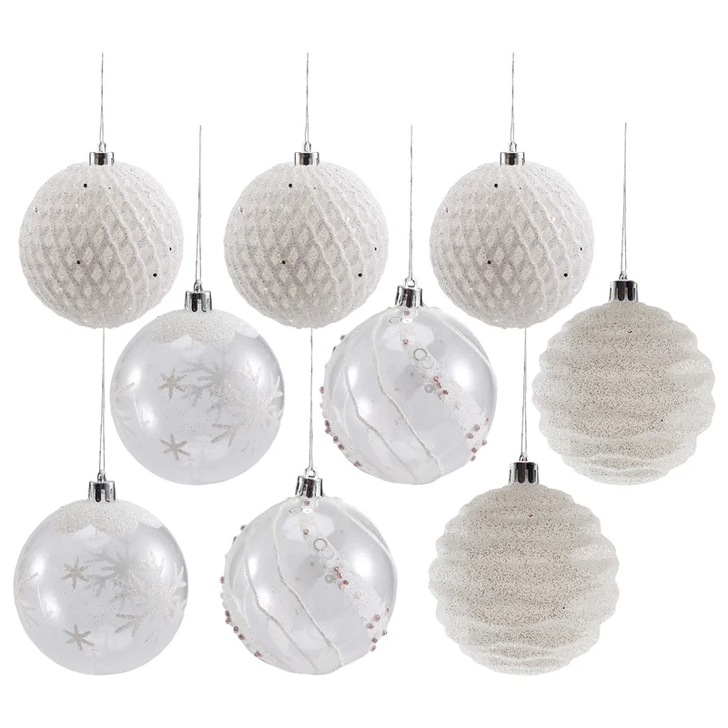 Abyn-bola de natal enfeites grandes decorações de árvore bolas festa de natal pendurado ornamentos decorações de natal para o ano novo