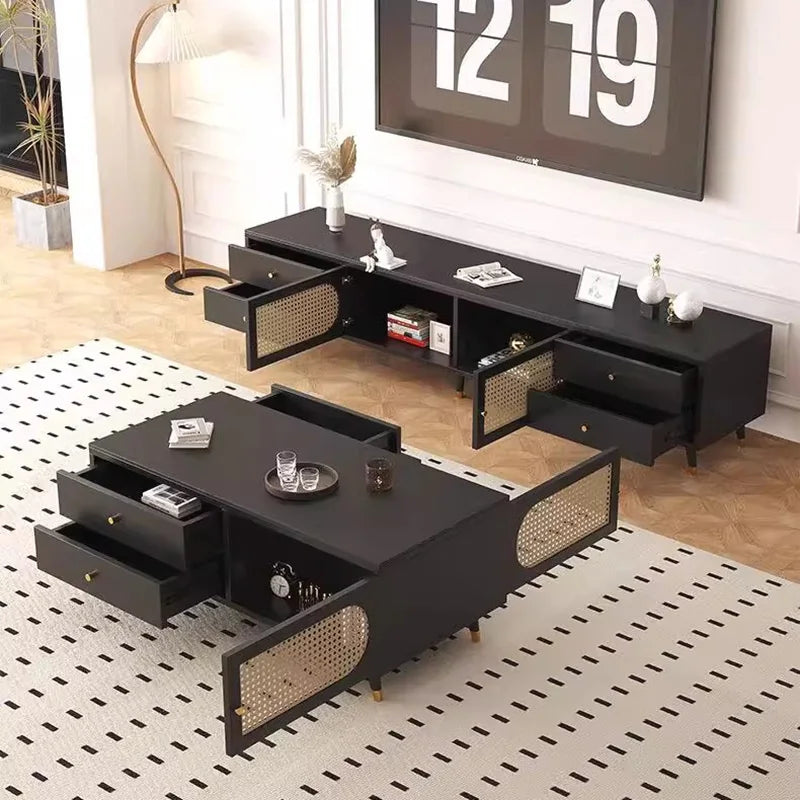 Design italiano suporte de tv com gavetas beleza única sala de estar suporte de tv minimalista premium meuble de rangement móveis para casa