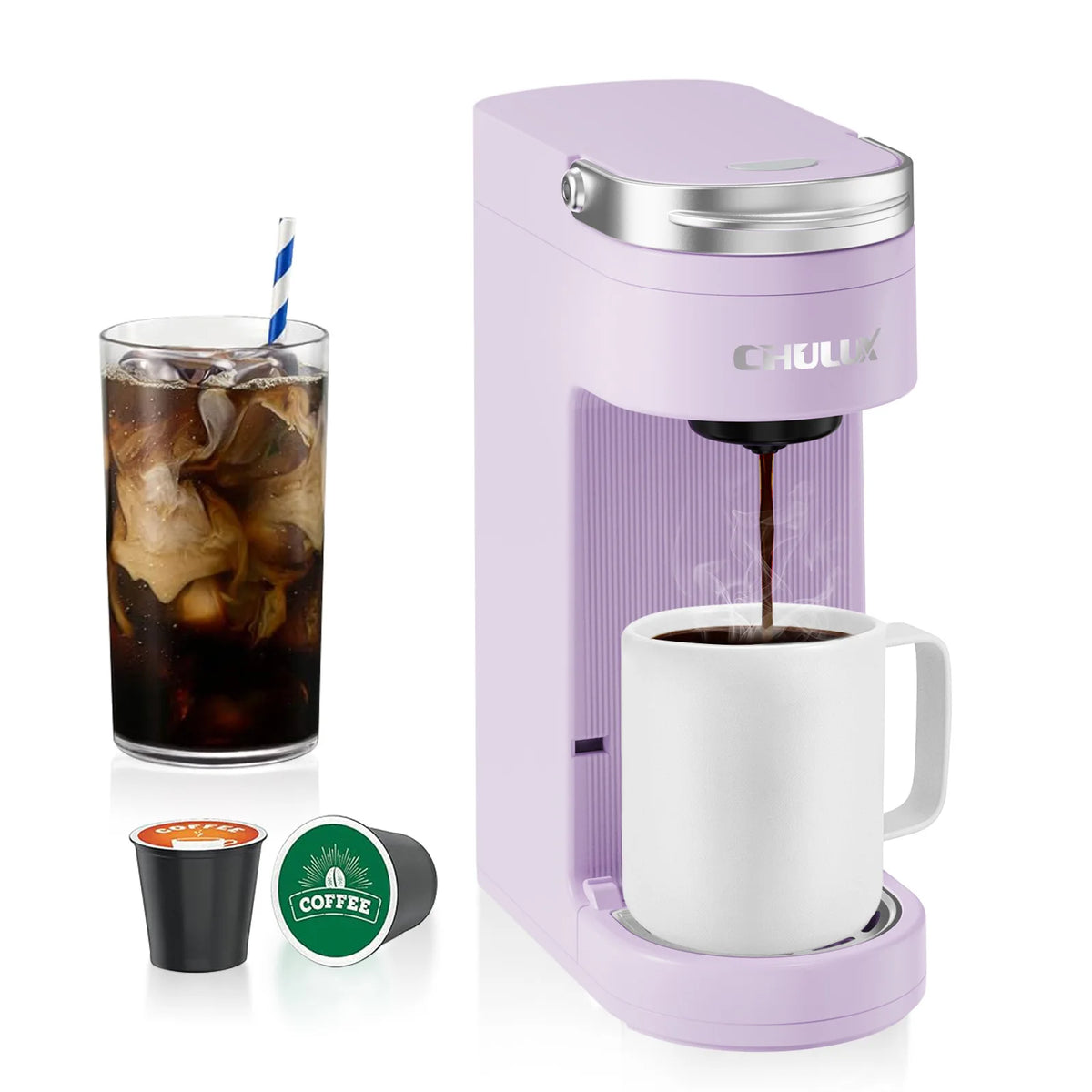 Máquina de café de cápsula K-Cup, cafeteira de goteo individual, máquina de café elétrica portátil para viagem com tomada UE/EUA para casa e hotel