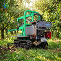 Máquina Colheitadeira e Vibradora de Árvores Frutíferas Personalizada com Alta Eficiência e Esteiras Duráveis para Cítricos, Azeitonas e Amêndoas