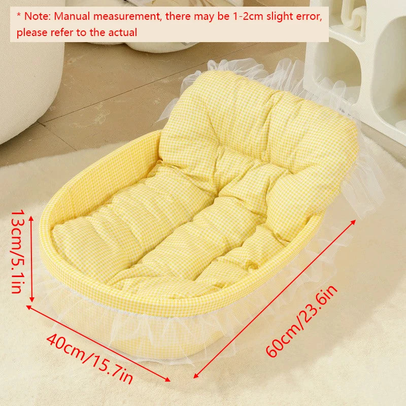 Cama para Gatos Cor Macaron, Casinha para Cães Pequenos, Removível, Lavável, Universal para Quatro Estações, Macia e Quente