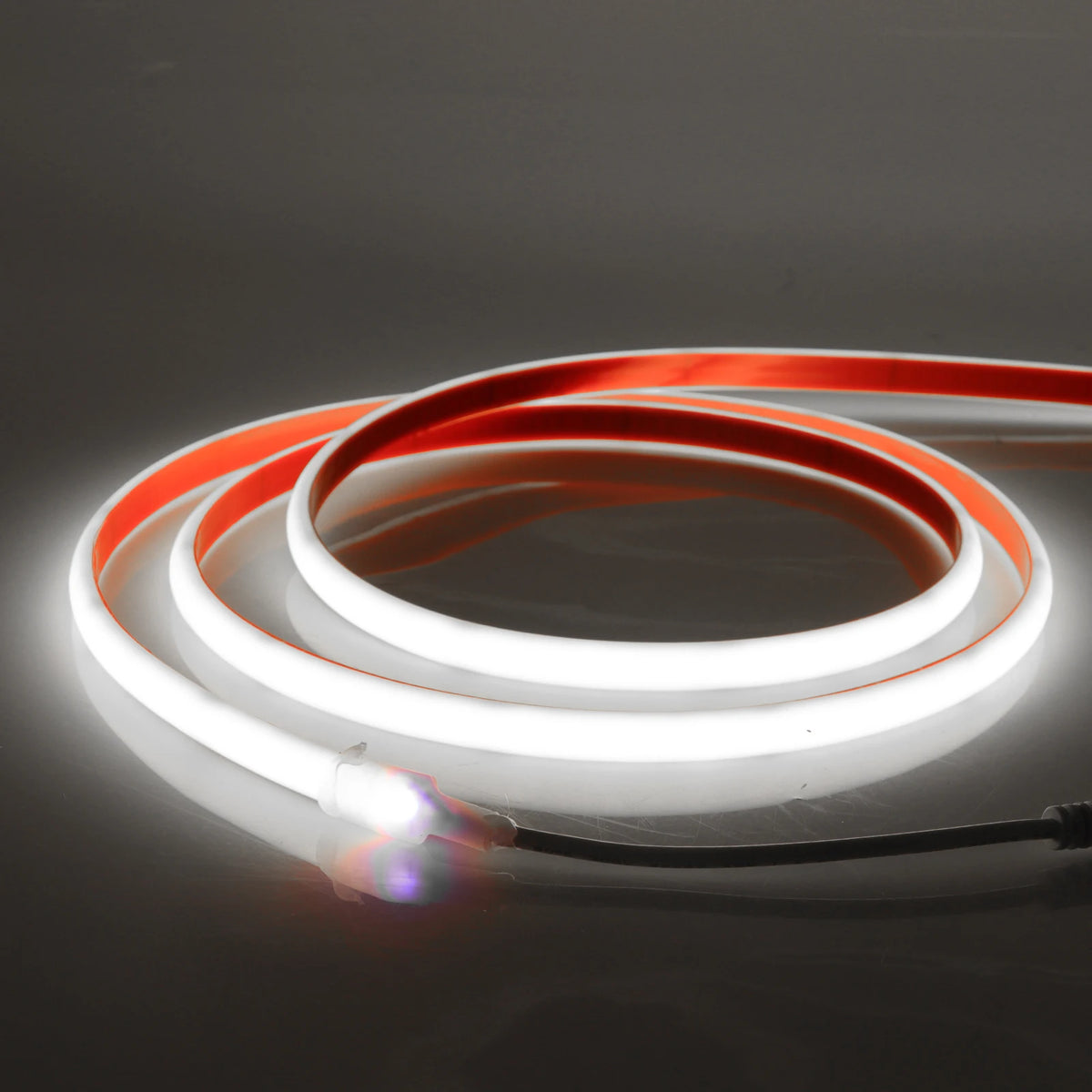 Fita de néon led cob à prova d'água ip68, 12v, 24v, 320leds/m, fita flexível ra90, forro de alta densidade, iluminação 3000k-6000k