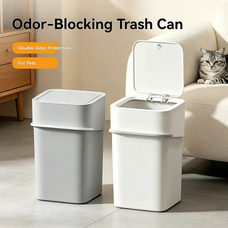 Caixa de Areia para Gatos em Camadas para Manuseio de Resíduos de Gatos, Caixa de Areia com Lixeira, Pá para Areia de Gato, Eliminador de Odores, Desodorizador
